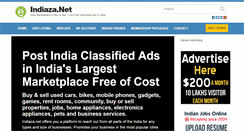 Desktop Screenshot of indiaza.net